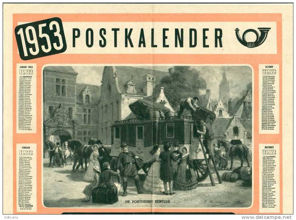 Postkalender 1953 - Formato Grande : 1941-60