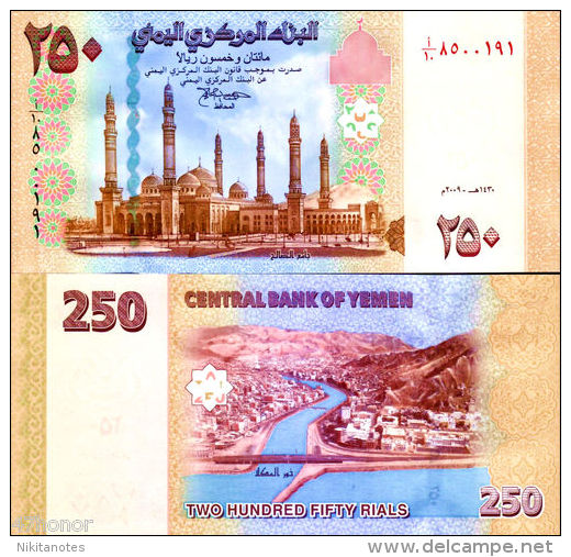 YEMEN BANKNOTE 250 RIALS 2009 PNEW UNC - Yémen