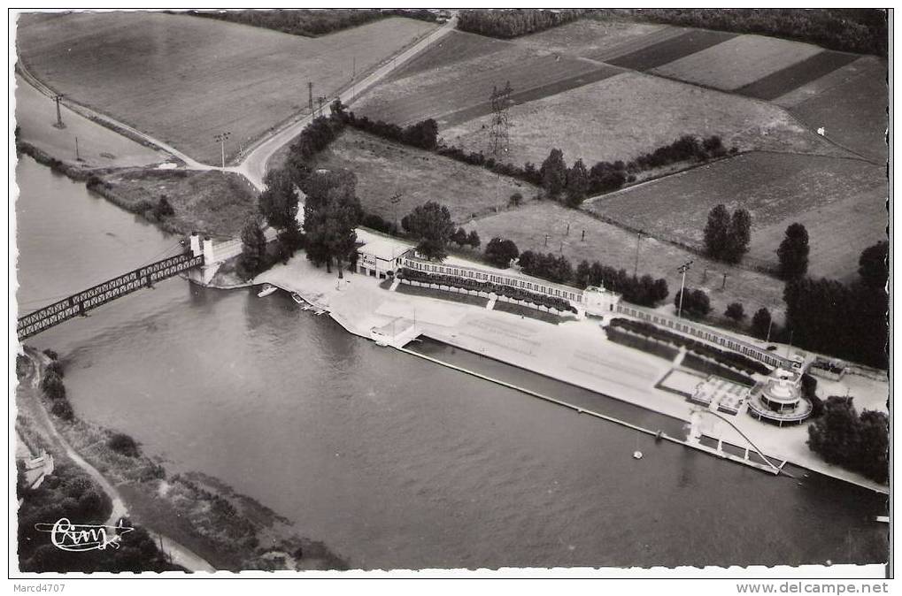 BORAN 60 Oise Vue Aerienne La Plage Collection CIM Carte Dentelée - Boran-sur-Oise