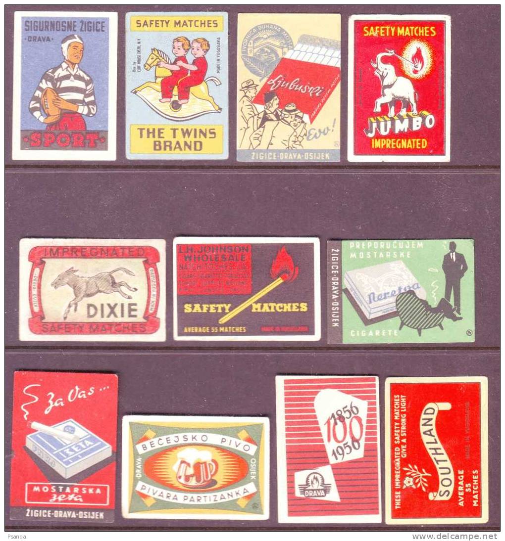 Matches Old Colektion Of Yugoslavia - Scatole Di Fiammiferi - Etichette