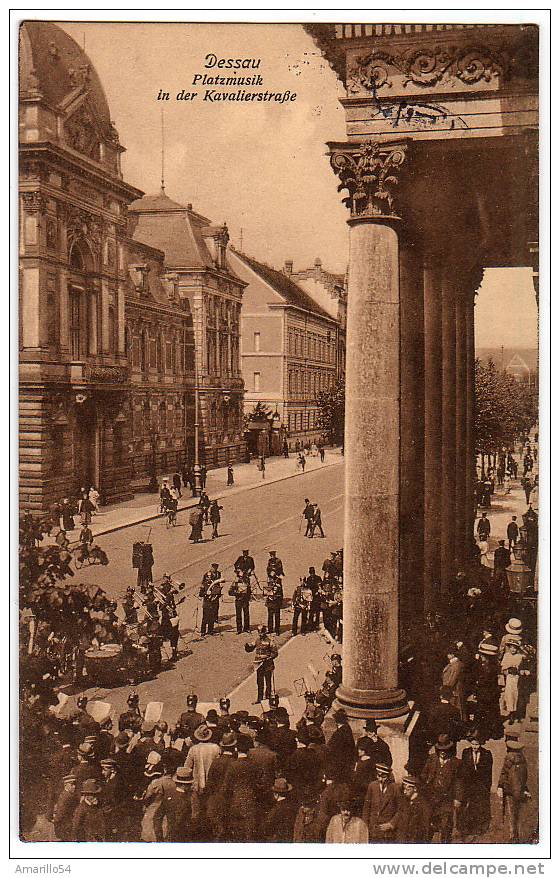 RAR Dessau - Kavalierstrasse, Platzmusik Blasmusik, Militären 1913 - Dessau