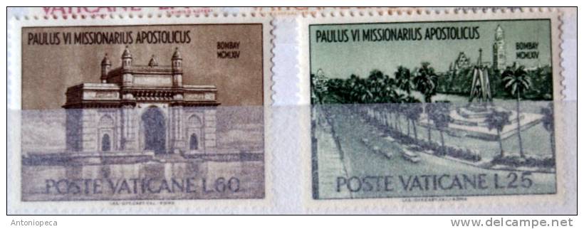 VATICAN 1965 VIAGGIO INDIA MNH - Unused Stamps