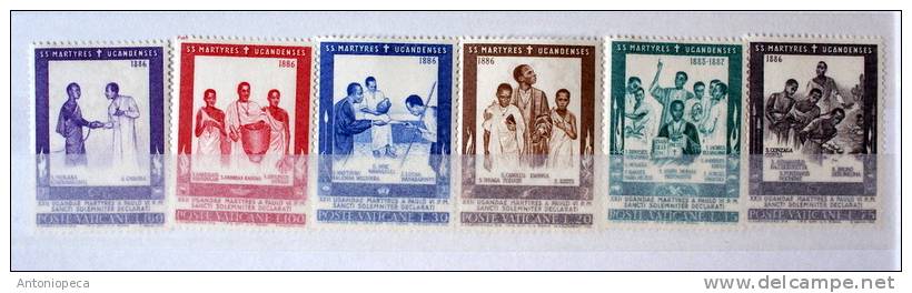 VATICAN 1965 MARTIRI UGANDA  MNH - Nuevos