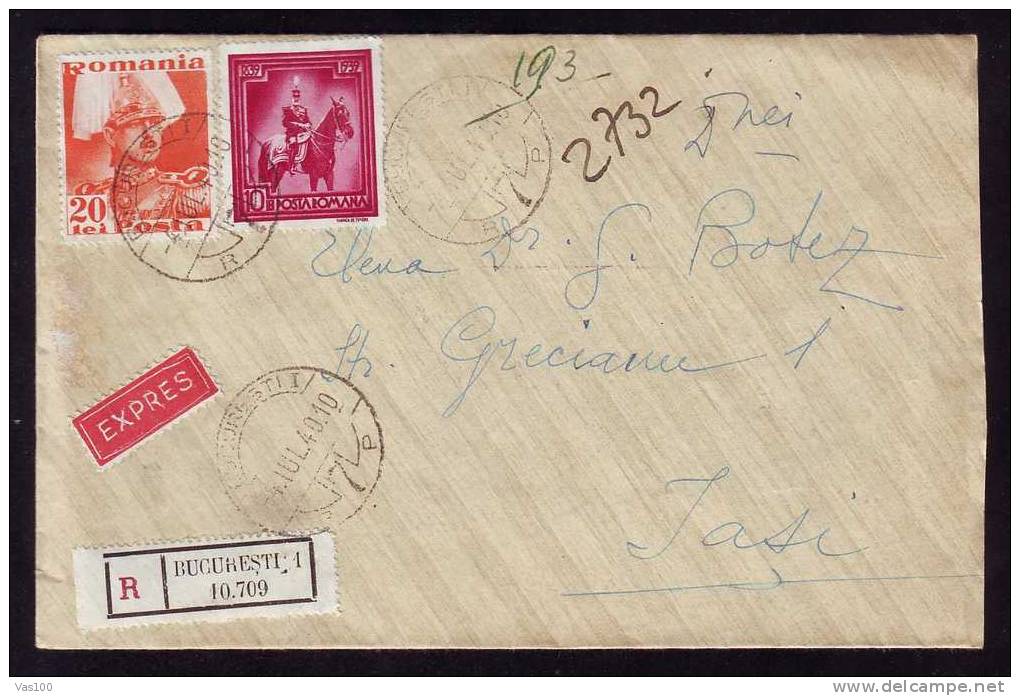 ROMANIA 1940 REGISTRED EXPRES COVER,NICE FRANKING ,very Good Condition. - Neufs