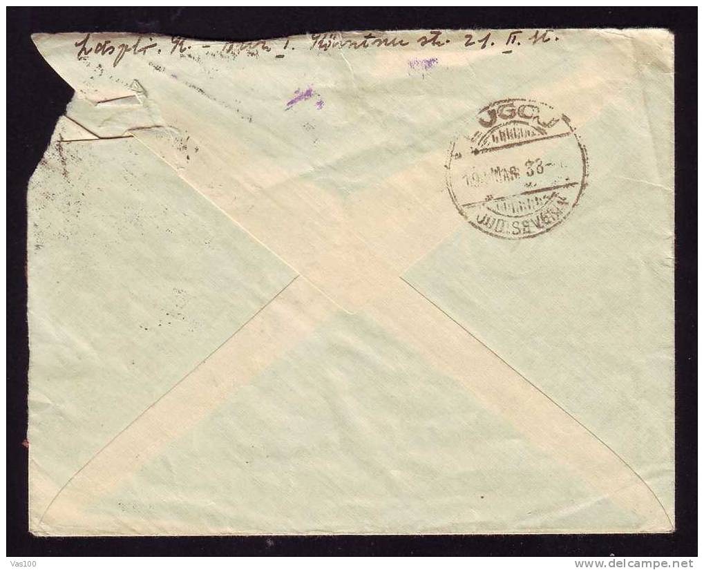 GERMANY TO ROMANIA 1938 NAZI CANCELL,COVER NOT VERY GOOD SEE THE SCAN. - Briefe U. Dokumente