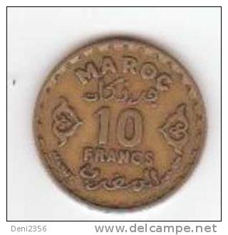 Pièce De 10 Francs Maroc 1371 - Morocco