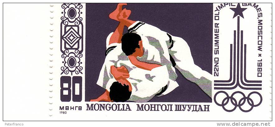1980 Mongolia - Olimpiadi Di Mosca - - Judo