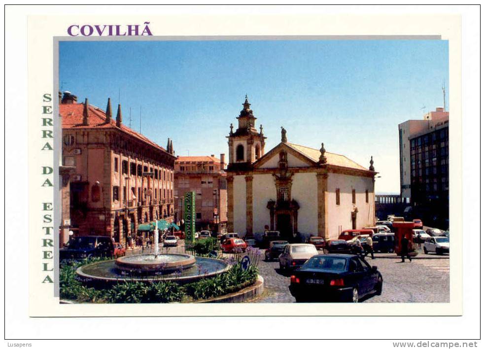 Portugal Cor 6436 – SERRA DA ESTRELA - COVILHÃ PELOURINHO CENTRO DA CIDADE Old Cars AUTOMOBILES VOITURES BMW RANGE ROVER - Castelo Branco