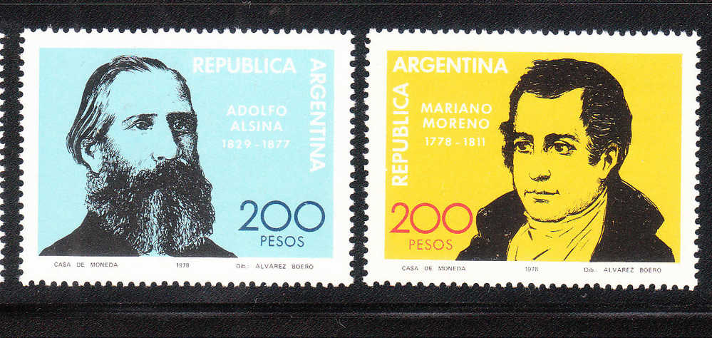 Argentina 1979 Adolfo Alsina Political Leader Mariano Moreno MNH - Nuovi