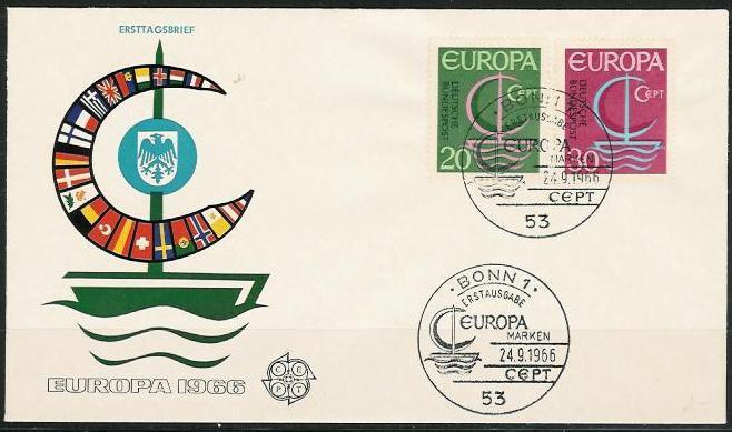 Lettre Europa Allemagne 1966 - Collections