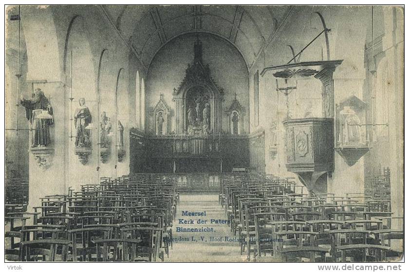 Meersel  : Kerk Der Paters : Binnenzicht - Hoogstraten