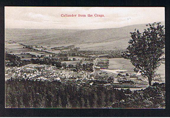 RB 547 - Early Postcard Callender From The Crags Perthshire Scotland - Perthshire