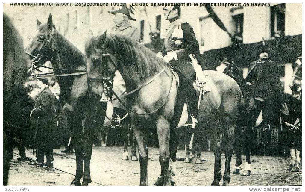 AVENEMENT DU ROI  ALBERT,23 DECEMBRE 1909.....CPA ANIMEE - Fêtes, événements