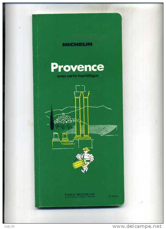 - GUIDE VERT MICHELIN . PROVENCE 22e EDITION - Michelin (guides)