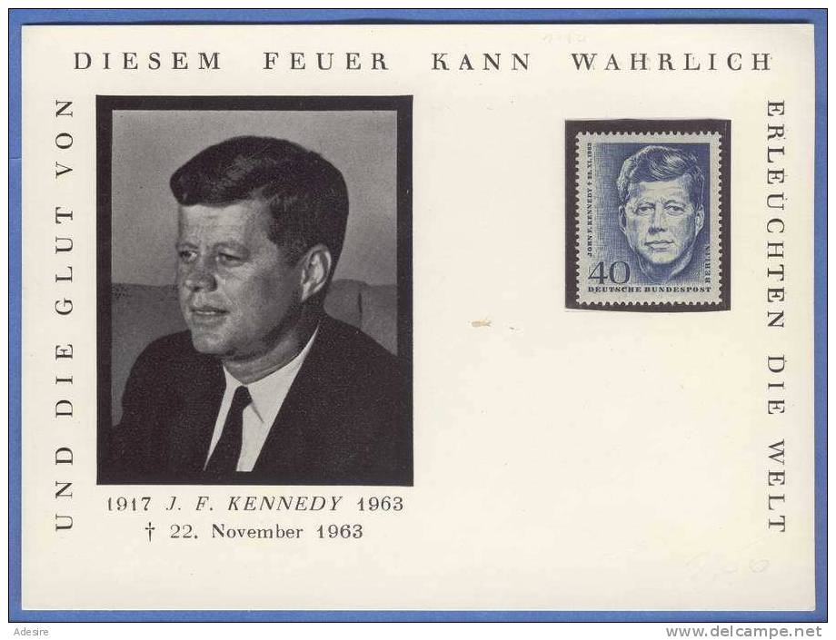 J.F.KENNEDY 1917-1963 **, Schmuckbrief Mit Postfrischer Marke - Abarten Und Kuriositäten