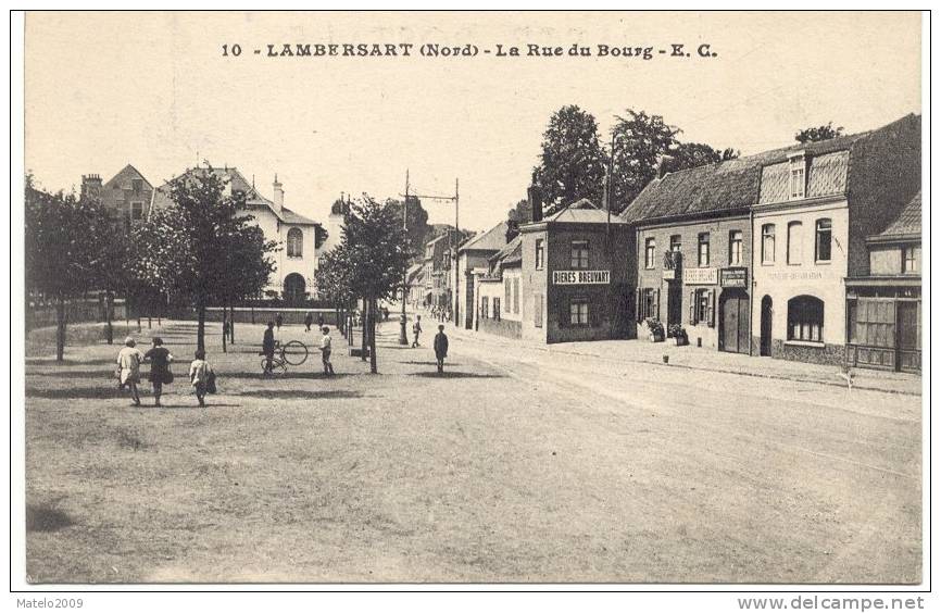 LAMBERSART (59130)  La Rue Du Bourg - Lambersart