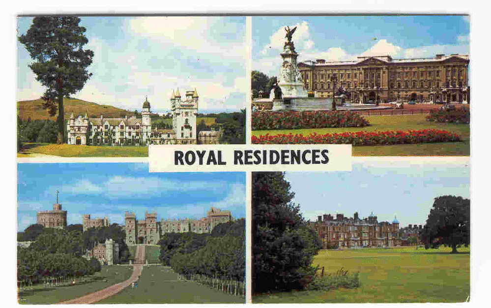 ROYAUME-UNI   ROYAL RESIDENCES  Balmoral Castle, Buckingham Palace, Windsor Castle, Sandringham House - Windsor Castle