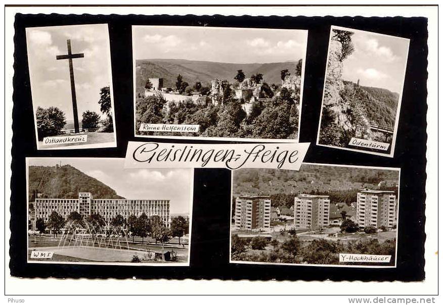 D83    GEISLINGEN : Gruss Aus ( 5-picture Postcard) - Geislingen