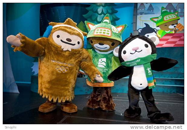 B11-008^^  Mascots   2010 Vancouver Winter Olympic Games  , ( Postal Stationery , Articles Postaux ) - Hiver 2010: Vancouver