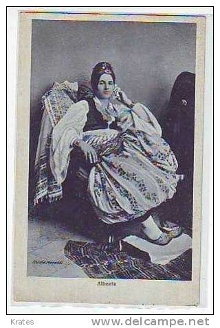 Postcard -  Albania, National Costume - Albanien