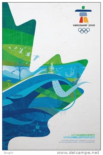 B11-092@       2010 Vancouver Winter Olympic Games  , ( Postal Stationery , Articles Postaux ) - Hiver 2010: Vancouver