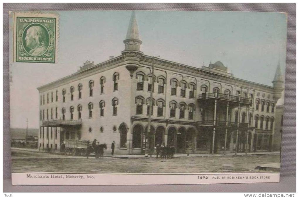 Moberly, Mo. - Merchants Hotel - 1695  Pub. By Robinson's Bookstore - Other & Unclassified