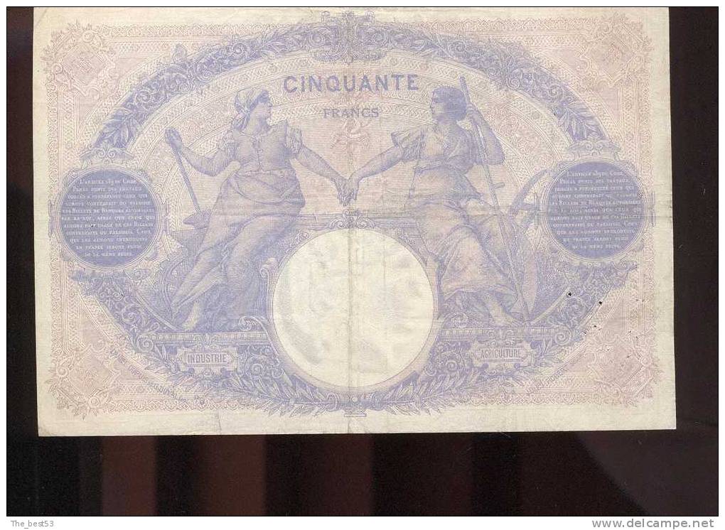 50  Francs  -   Bleu Et Rose  1914 - 50 F 1889-1927 ''Bleu Et Rose''