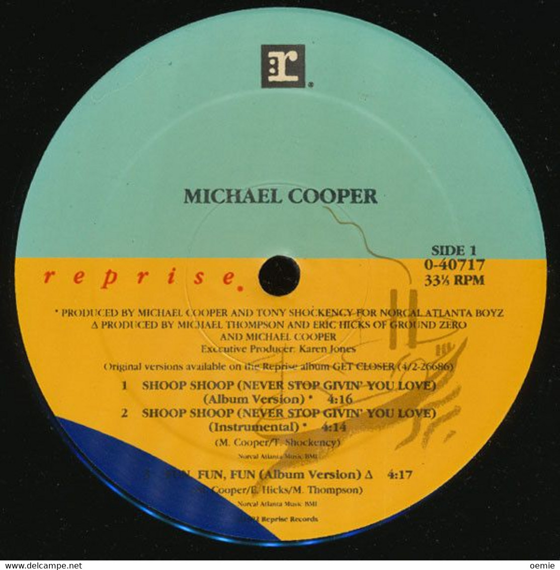 MICHAEL COOPER   °°  SHOOP SHOOP  NEVERSTOP GIVIN ' YOULOVE - 45 Rpm - Maxi-Single