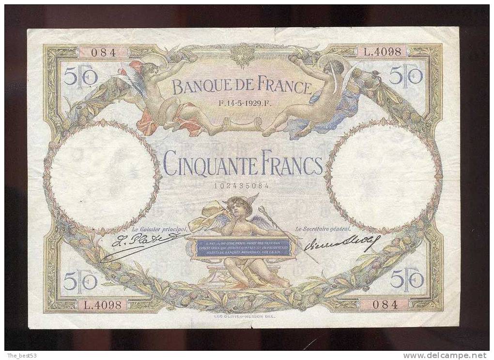 50  Francs  -   Luc Olivier Merson  1934 - 50 F 1927-1934 ''Luc Olivier Merson''