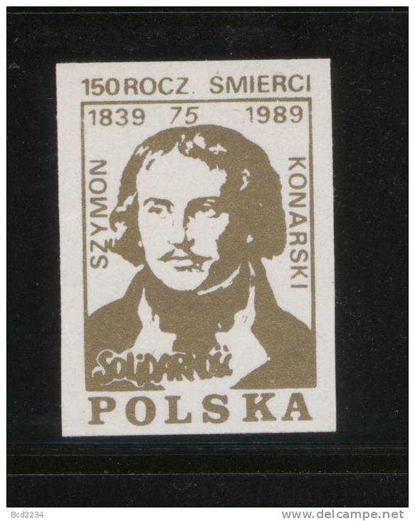 POLAND SOLIDARNOSC 150TH DEATH ANNIV OF SZYMON KONARSKI (SOLID 0663/0372) - Solidarnosc Labels