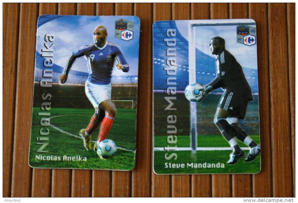 2 MAGNETS  DE L'EQUIPE DE FRANCE DE FOOT- BALL:STEVE MANDANDA - NICOLAS ANELKA - Magnets