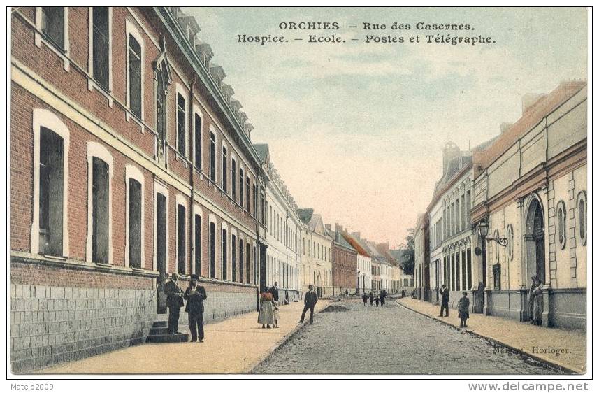 ORCHIES (59310) Hospice ,Ecole ,Poste , Télégraphe - Orchies