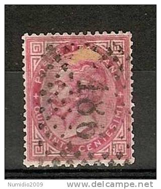 1863-65 REGNO USATO EFFIGIE 40 CENT - RR6976-4 - Usati