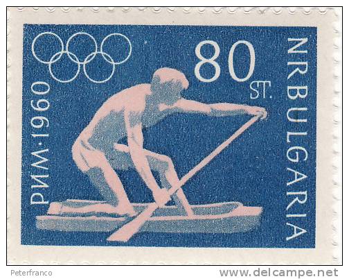 1960 Bulgaria - Olimpiadi Di Roma - Canoa