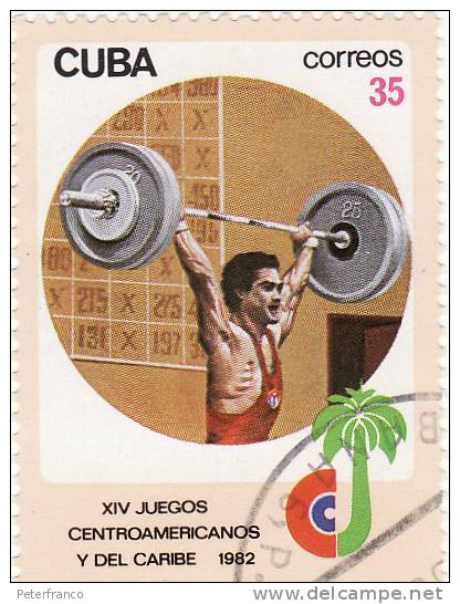 B-1982 Cuba - XIV Giochi Centroamericani E Dei Caraibi - Gewichtheben