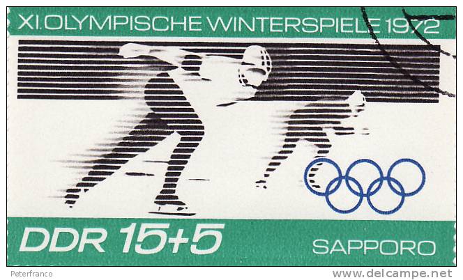 B - 1972 Germania DDR - Olimpiadi Di Sapporo - Pattinaggio Veloce - Winter 1972: Sapporo