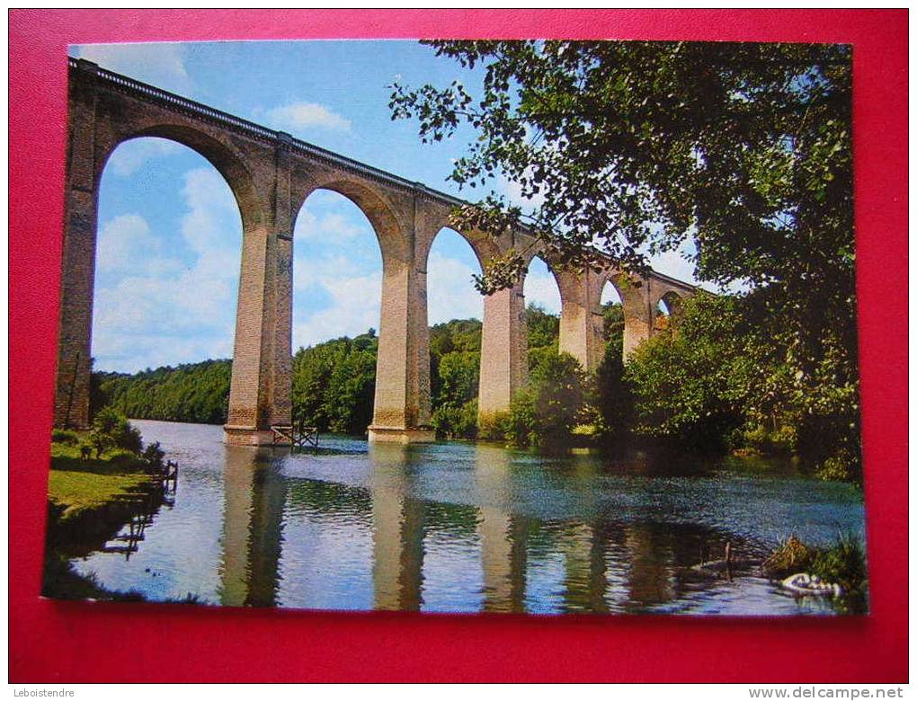 CPM-36-INDRE-LE BLANC -VIADUC SUR LA CREUSE -PHOTO RECTO /VERSO DE LA CARTE EN BON ETAT ,VECU D'USAGE - Le Blanc