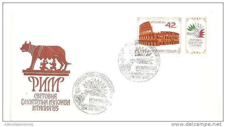 44242)lettera F.d.c. Serie Grecia Con Un Valore Italia ´85 + Annullo - FDC