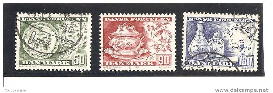 Dinamarca-Denmark Yvert Nº 595-97 (usado) (o) - Oblitérés