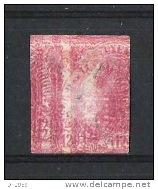 12,5c LUXEMBOURG No. 7 ROSE TRES CLAIRE (*) IMPRESSION RECTO VERSO MULTIPLE - 1859-1880 Stemmi