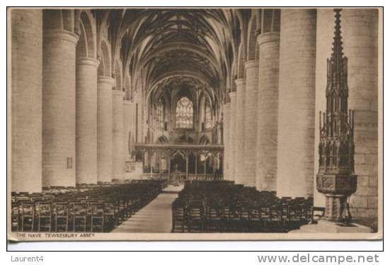1 X Ver Old Postcard England - Tewkesbury Abbey - Sonstige & Ohne Zuordnung