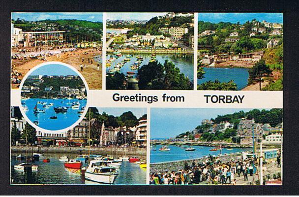 RB 549 - Greetings From Torbay Torquay Devon Postcard - Torquay