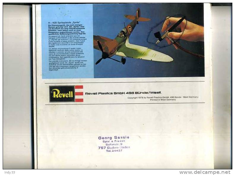 - REVELL . HOBBY KATALOG ´ 78 - Deutschland