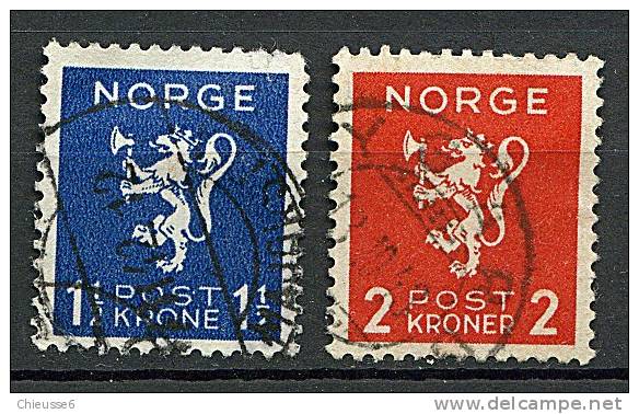 Norvège Ob N° 204 /205 - Oblitérés