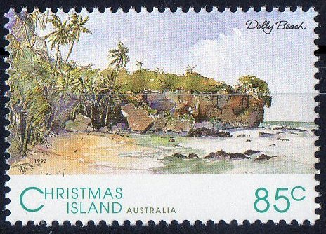 Christmas Island 1993 Views 85c Dolly Beach MNH - Christmaseiland