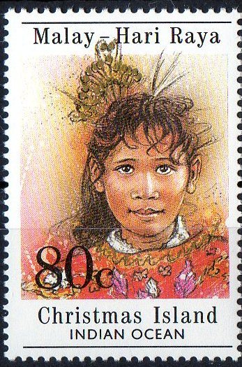 Christmas Island 1989 Malay Hari Raya Festival 80c Festival Costume MNH - Christmaseiland