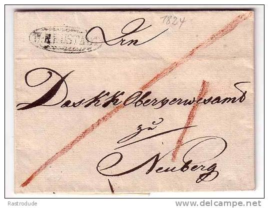 1824 - W.NEUSTADT - NIEDERÖSTERREICH - #1701b Nach NEUBERG - ...-1850 Vorphilatelie