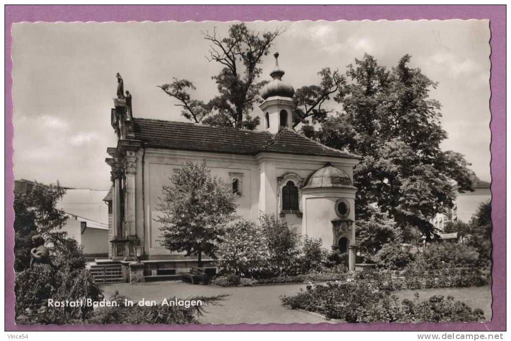 Rastatt / Baden - In Den Anlagen. Kaufhaus Schneider N° Ras 49. Circulé 2 Scans - Rastatt