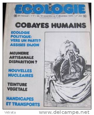 Écologie N° 322 : Cobayes Humains. 1979 - Ciencia