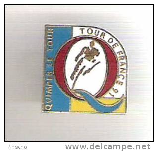 Pin's TOUR De FRANCE 91  Etape QUIMPER - Wielrennen